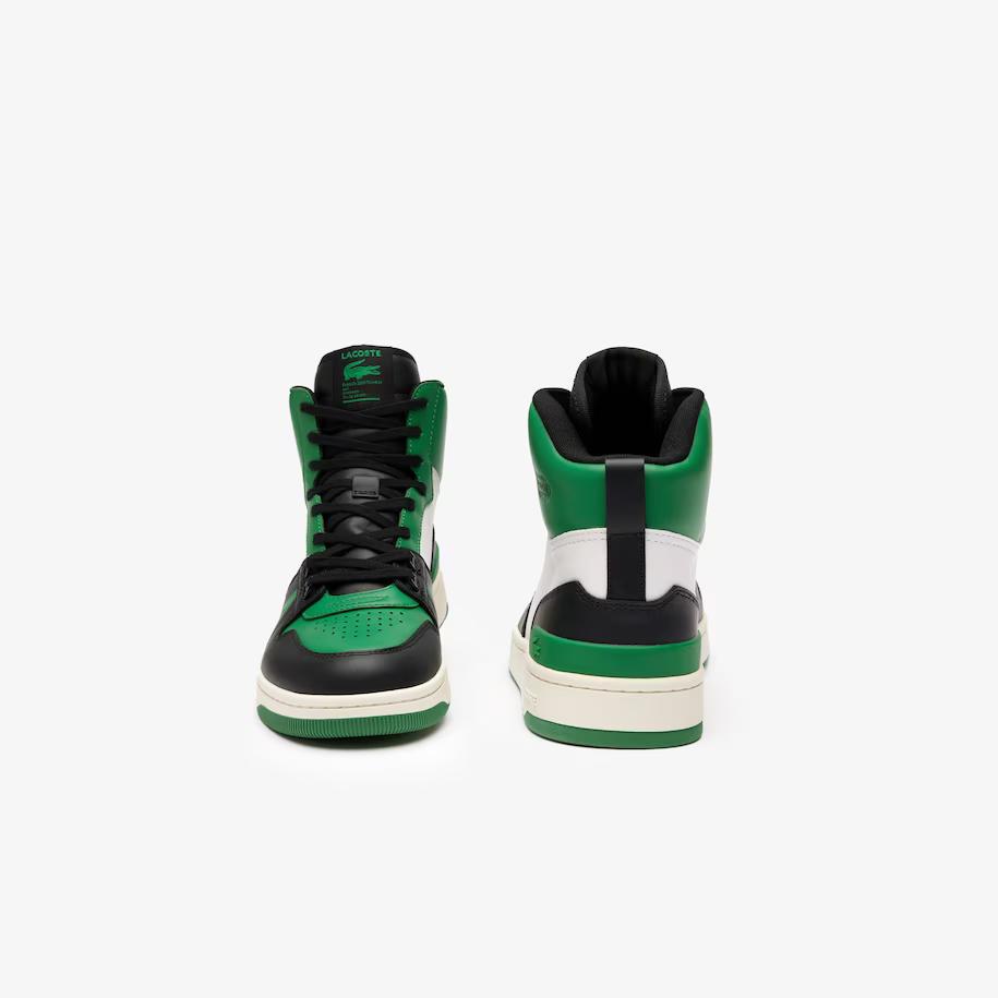 Giày Lacoste L001 Mid Smooth Leather Sneakers Nam Xanh Lá Trắng