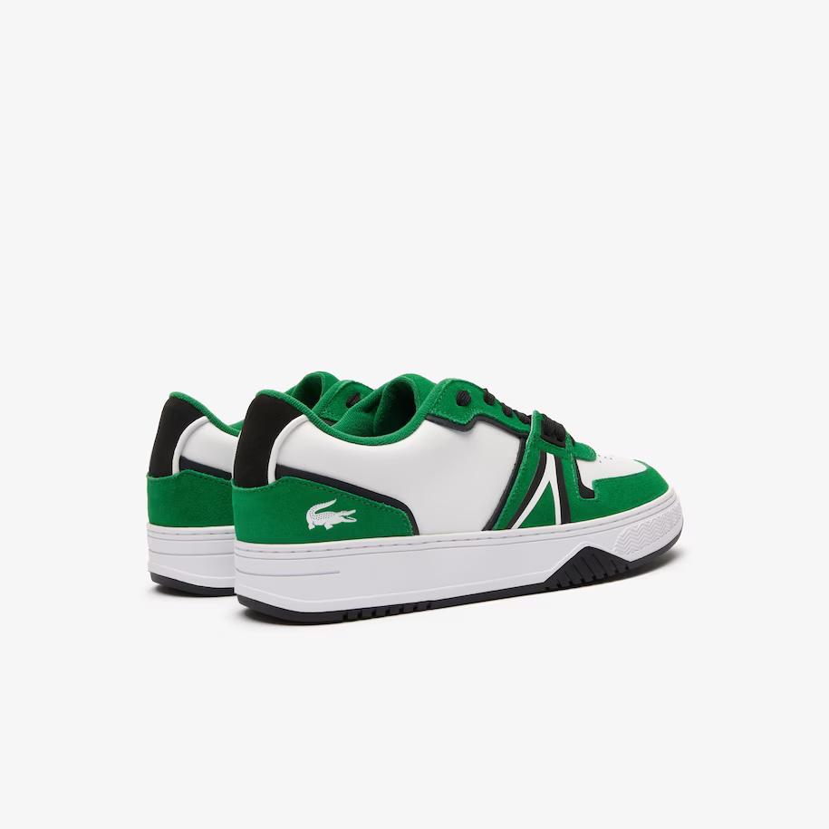 Giày Lacoste L001 Leather Sneakers Nam Trắng Xanh Lá