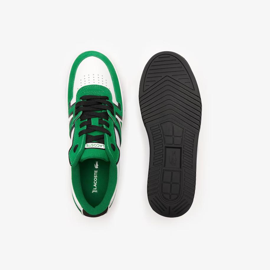 Giày Lacoste L001 Leather Sneakers Nam Trắng Xanh Lá