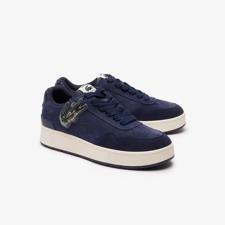 Giày Lacoste Holiday Capsule Ace Clip Leather Sneakers Nam Xanh Tím Than