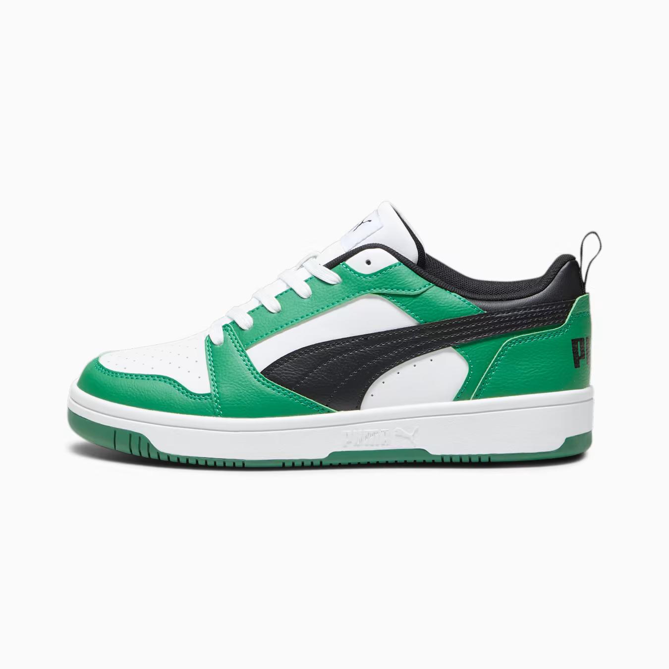 Giày Puma Rebound V6 Low Sneakers Nam Xanh Trắng Đen