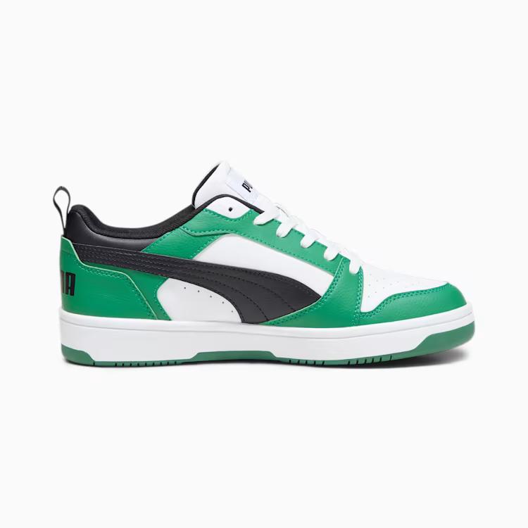 Giày Puma Rebound V6 Low Sneakers Nam Xanh Trắng Đen