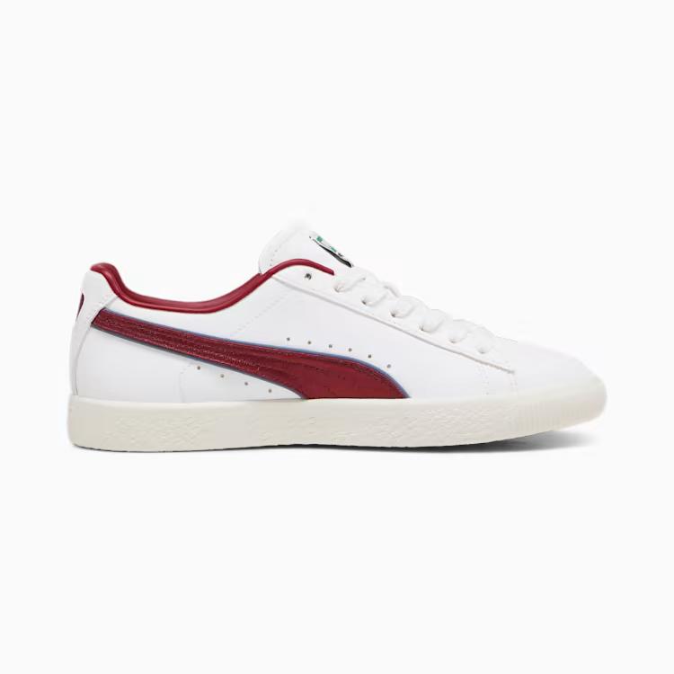 Giày Puma Clyde Varsity Sneakers Nam Trắng Đỏ Đô