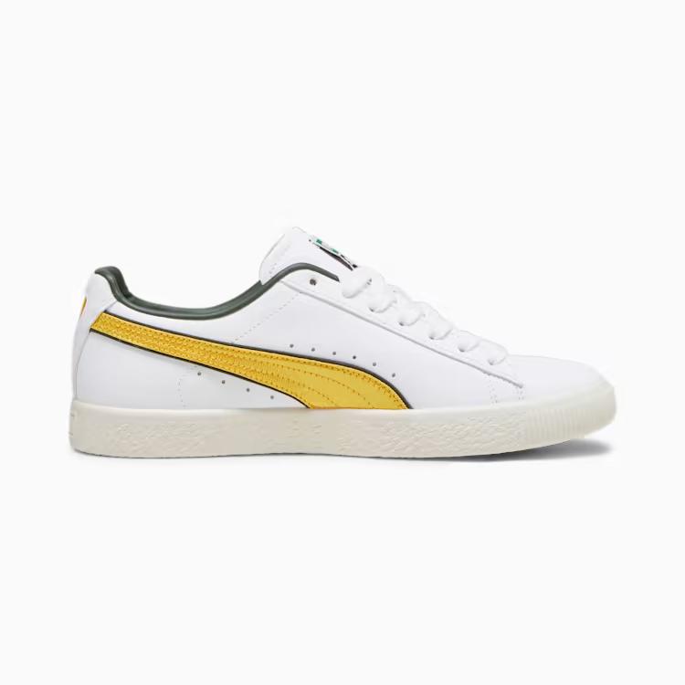 Giày Puma Clyde Varsity Sneakers Nam Trắng Vàng