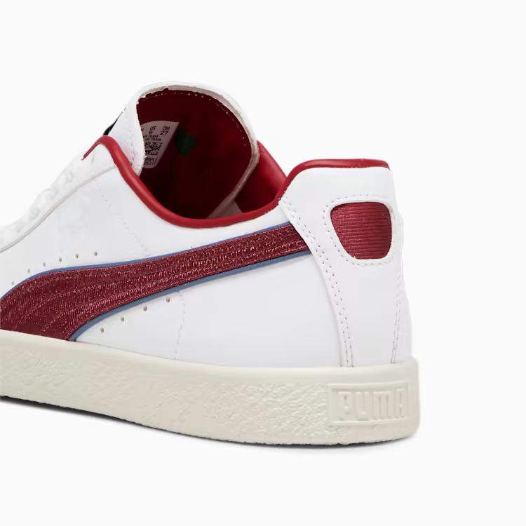 Giày Puma Clyde Varsity Sneakers Nam Trắng Đỏ Đô