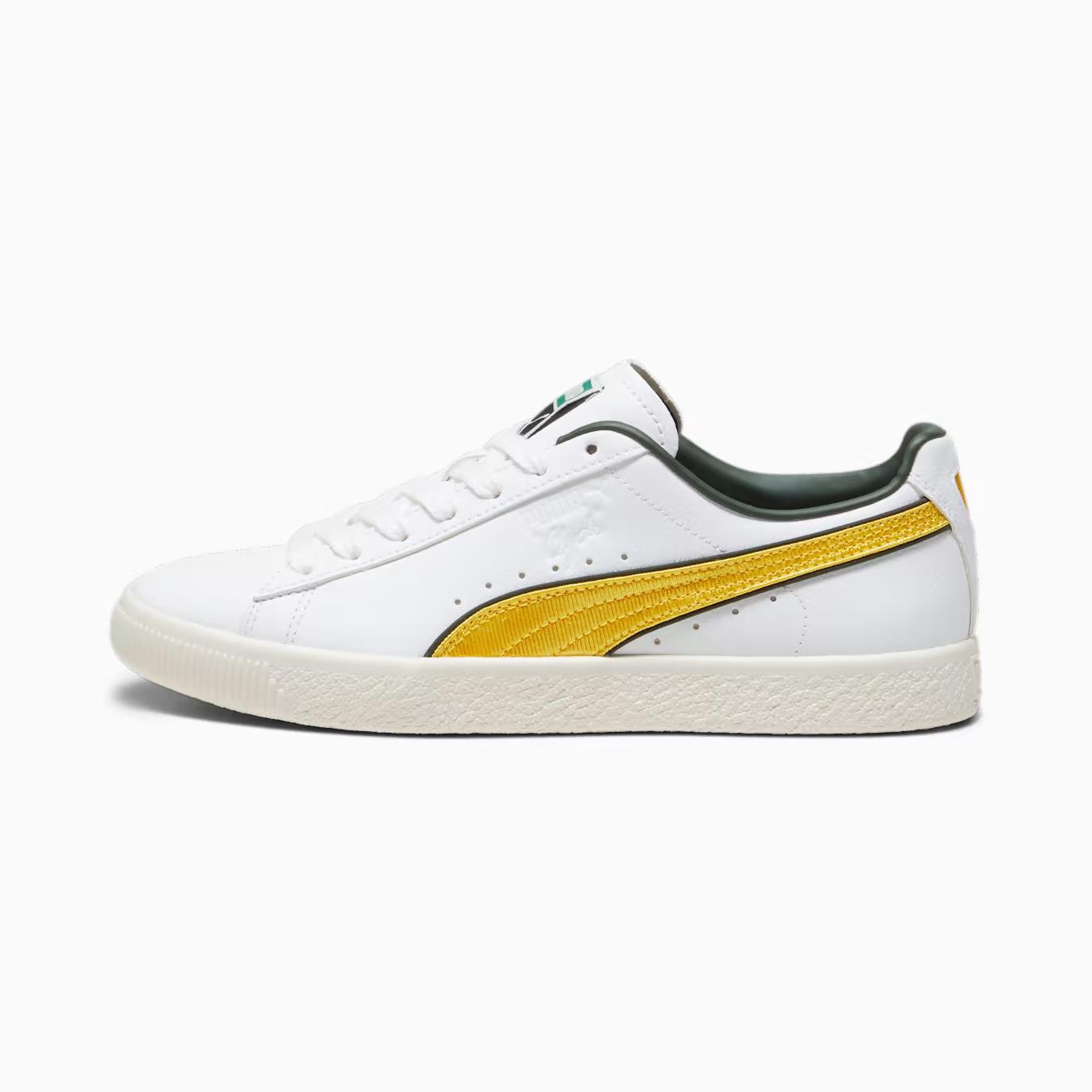 Giày Puma Clyde Varsity Sneakers Nam Trắng Vàng