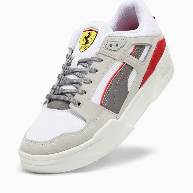 Giày Puma Scuderia Ferrari Slipstream Nam Trắng Xám Đỏ