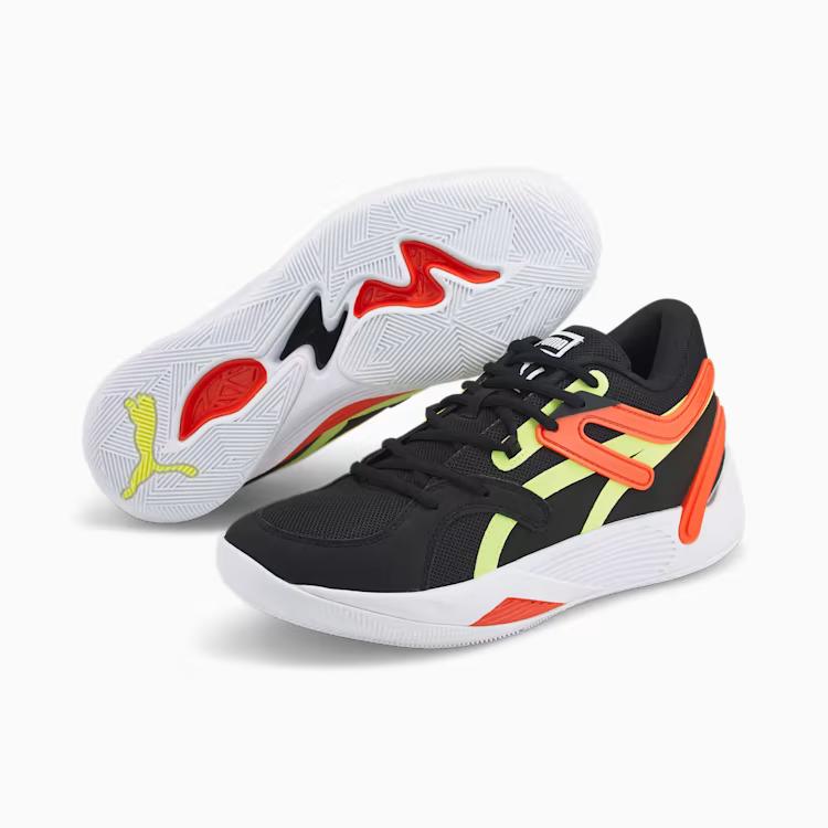 Giày Puma Trc Blaze Court Basketball Shoes Nam Đen Vàng Cam