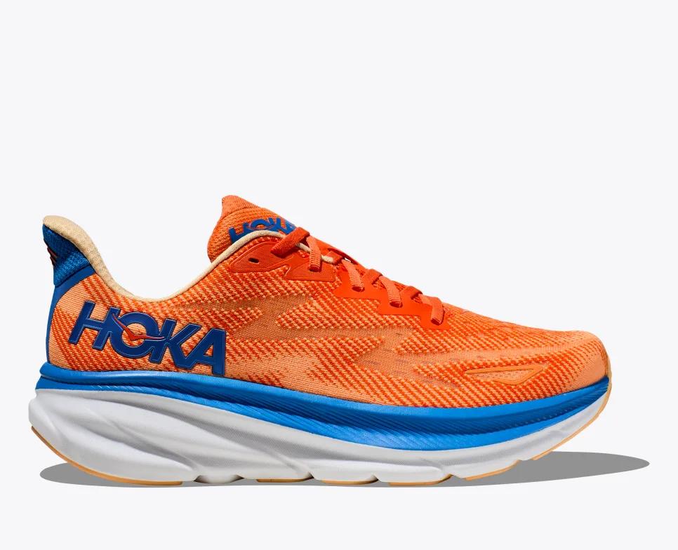 Giày Hoka Clifton 9 Nam Cam Xanh