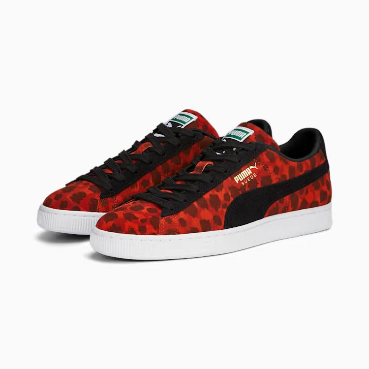 Giày Puma Suede Animal Sneakers Nam Đỏ Đen