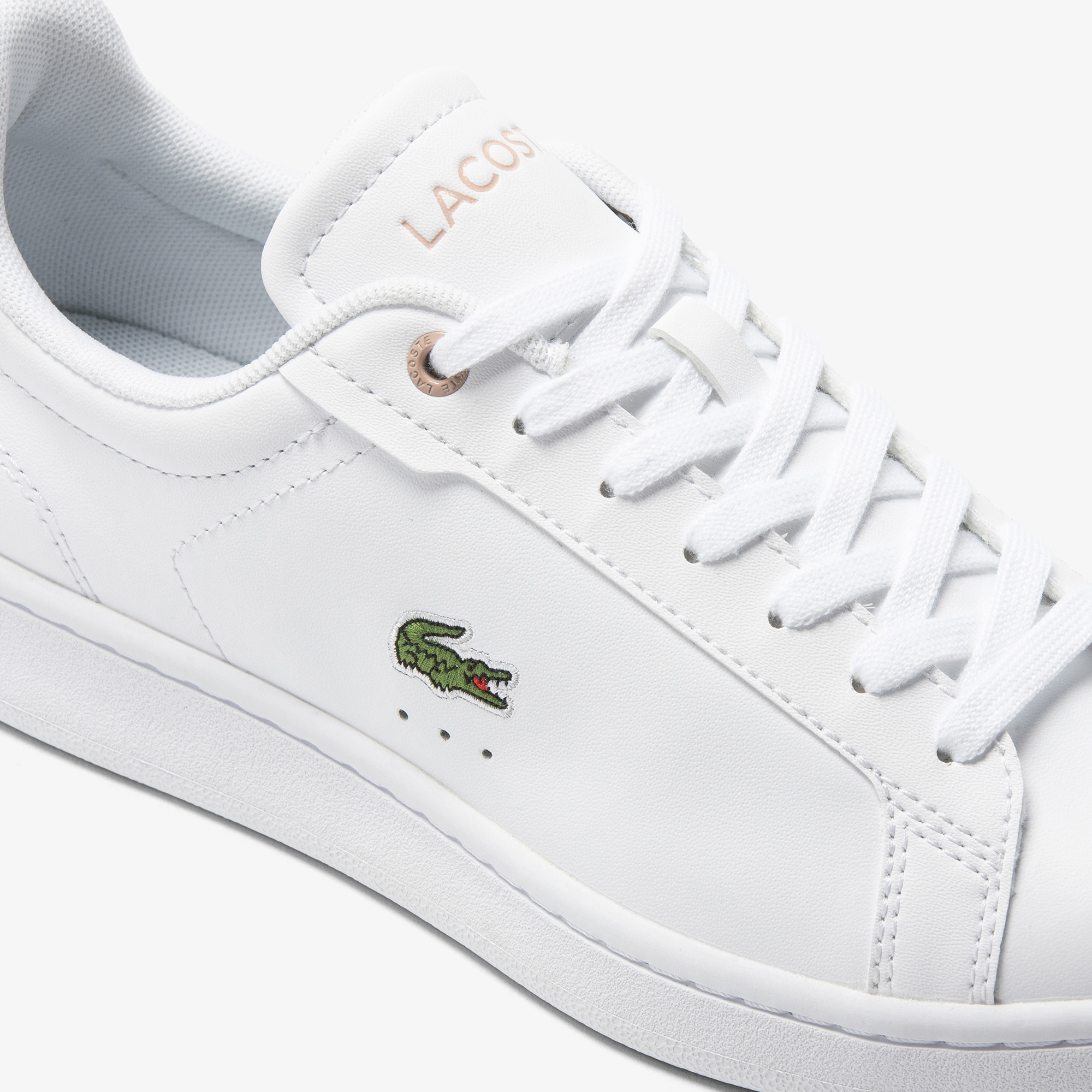 Giày Lacoste Carnaby Pro Bl Tonal Leather Sneakers Nữ Trắng Hồng