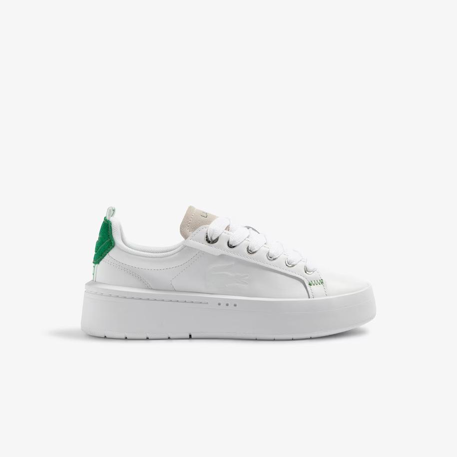 Giày Lacoste Carnaby Platform Leather Sneakers Nữ Trắng