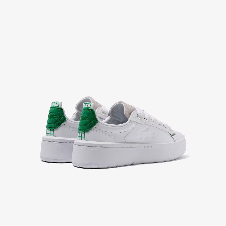 Giày Lacoste Carnaby Platform Leather Sneakers Nữ Trắng