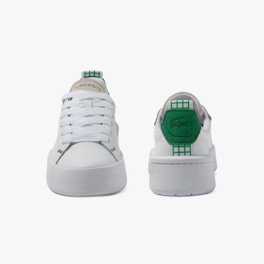 Giày Lacoste Carnaby Platform Leather Sneakers Nữ Trắng