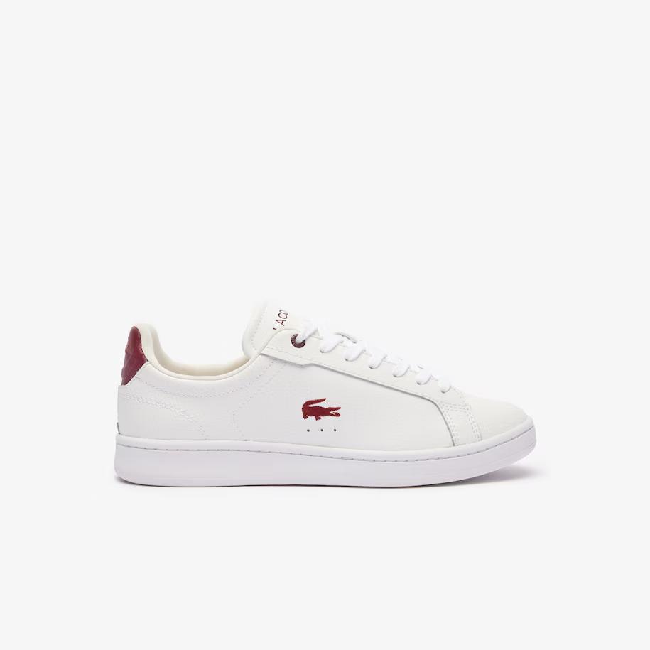 Giày Lacoste Carnaby Pro Leather Sneakers Nữ Trắng Đỏ