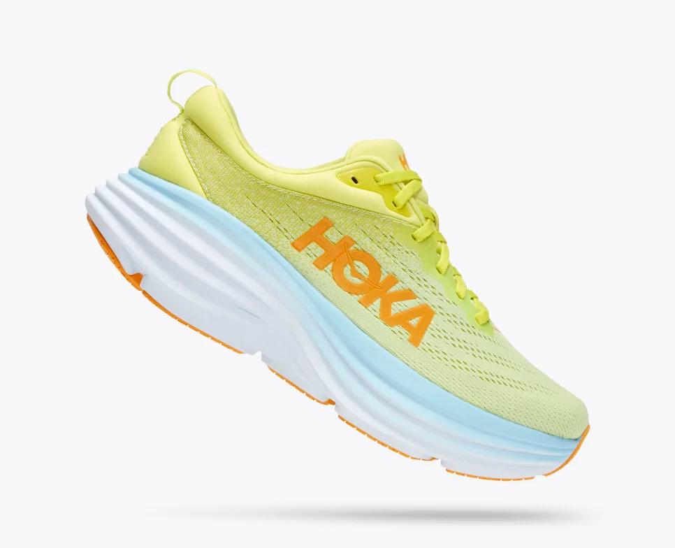 Giày Hoka Bondi 8 Nam Vàng Trắng