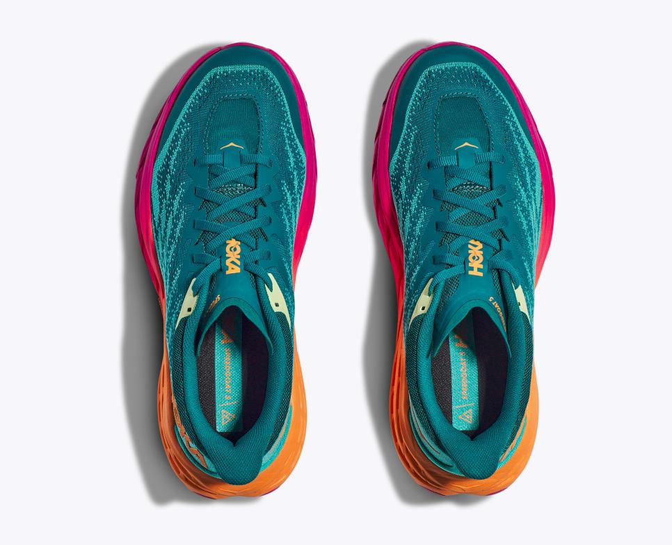 Giày Hoka Speedgoat 5 Nam Xanh Hồng Cam