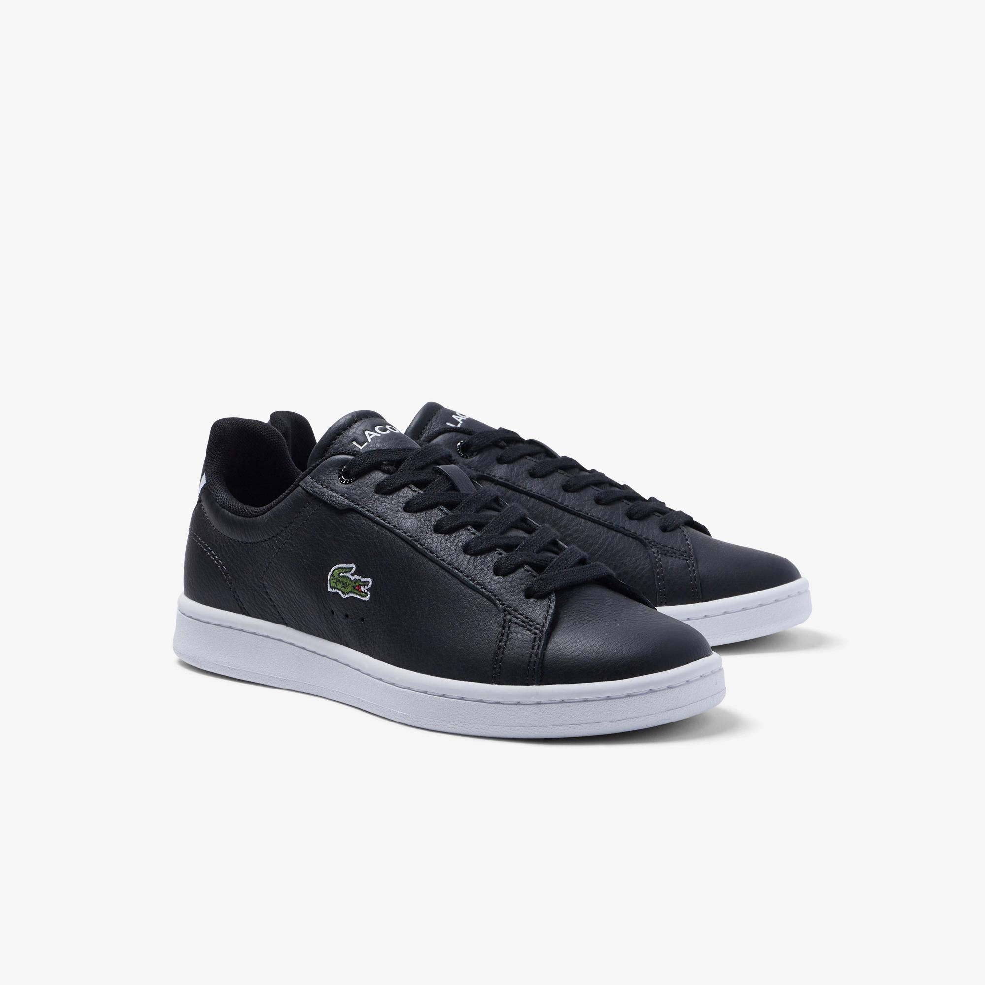 Giày Lacoste Carnaby Pro Leather Sneakers Nữ Đen Xanh