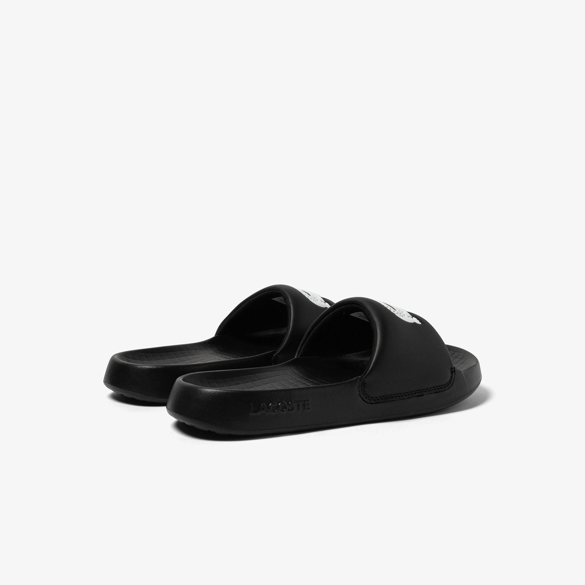 Dép Lacoste Croco 1.0 Slides Nữ Đen