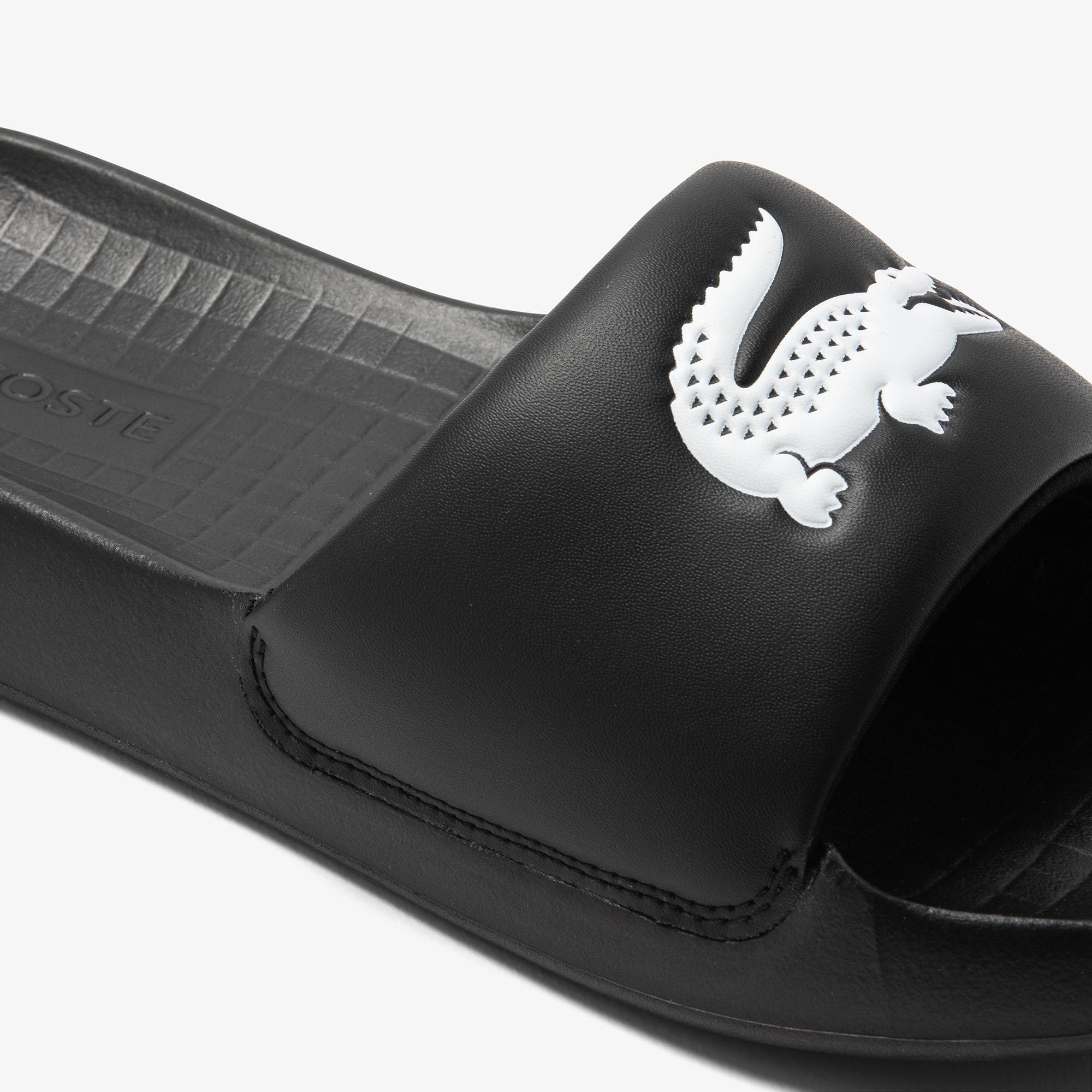 Dép Lacoste Croco 1.0 Slides Nữ Đen