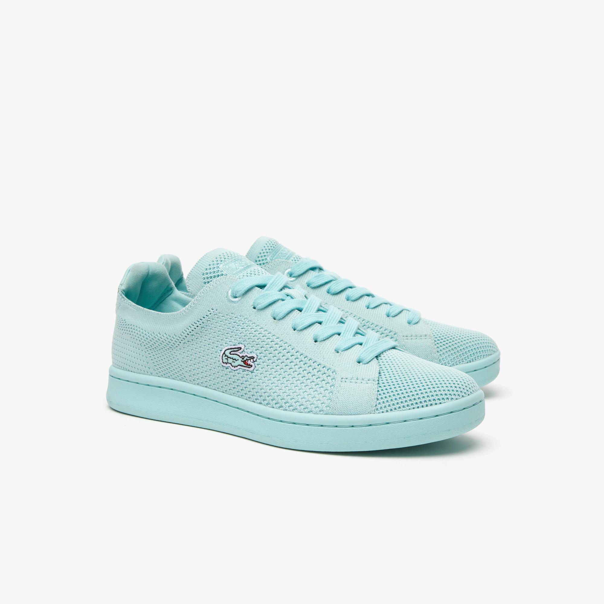 Giày Lacoste Carnaby Piqué Heel-Pop Sneakers Nữ Xanh