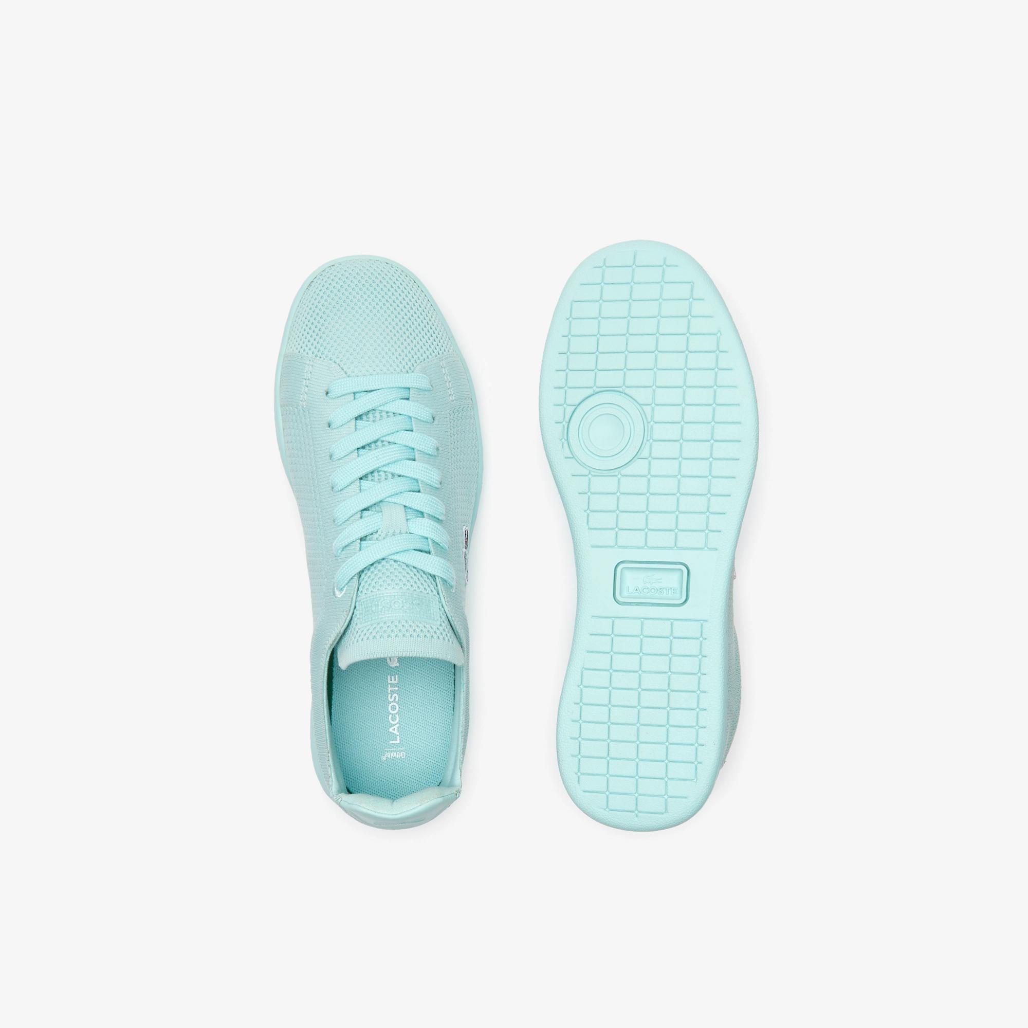 Giày Lacoste Carnaby Piqué Heel-Pop Sneakers Nữ Xanh