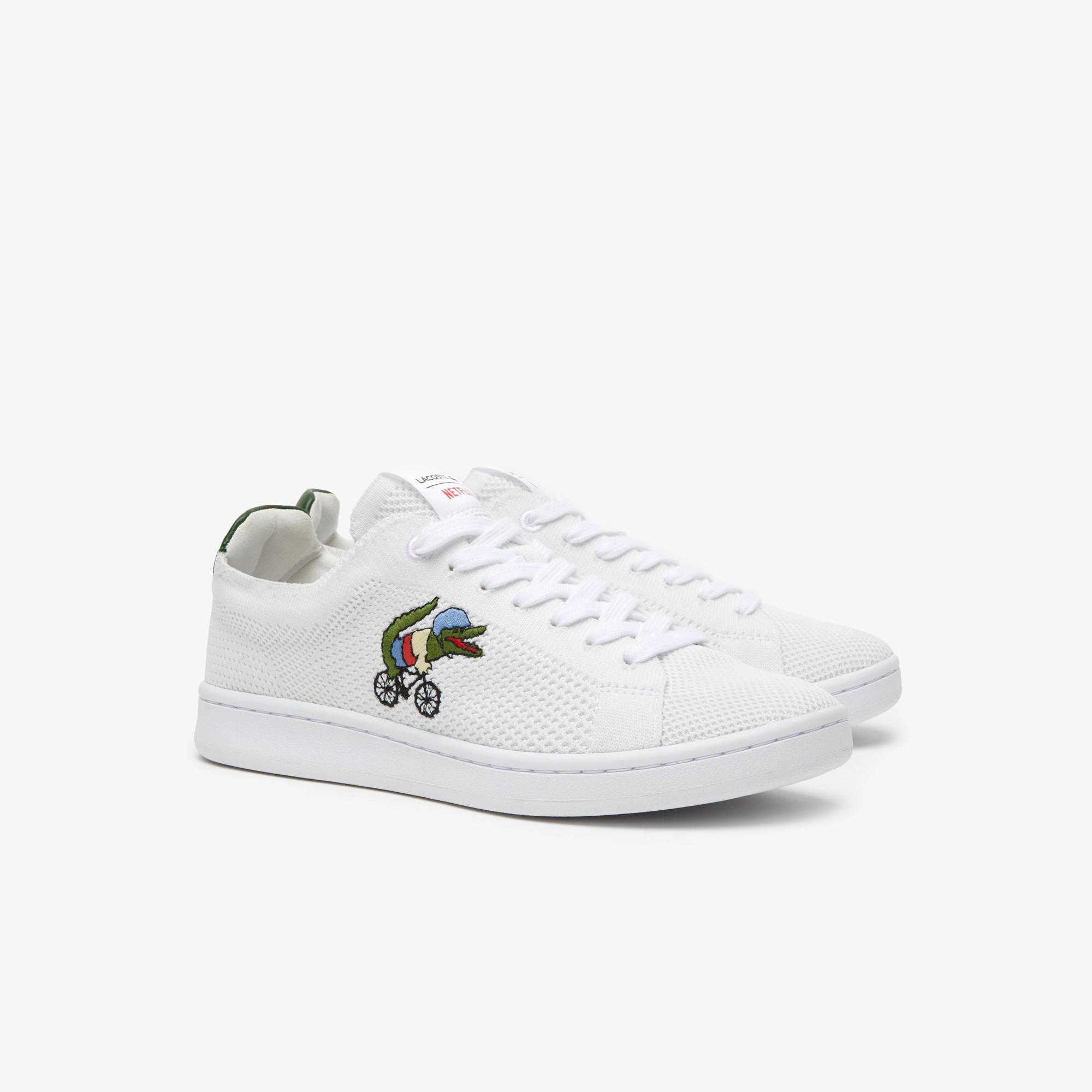 Giày Lacoste X Netflix Sex Education Carnaby Piqué Sneakers Nữ Trắng