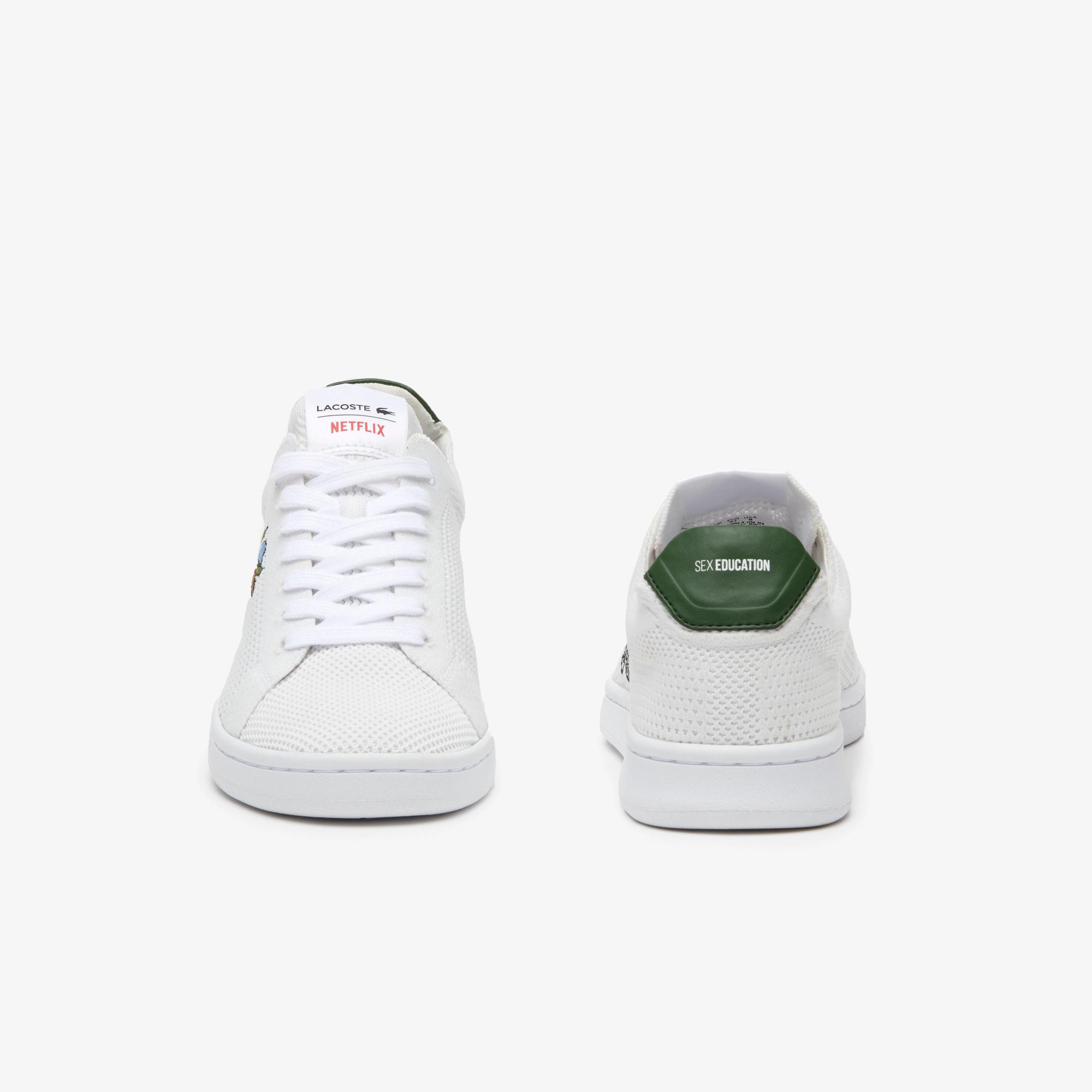 Giày Lacoste X Netflix Sex Education Carnaby Piqué Sneakers Nữ Trắng