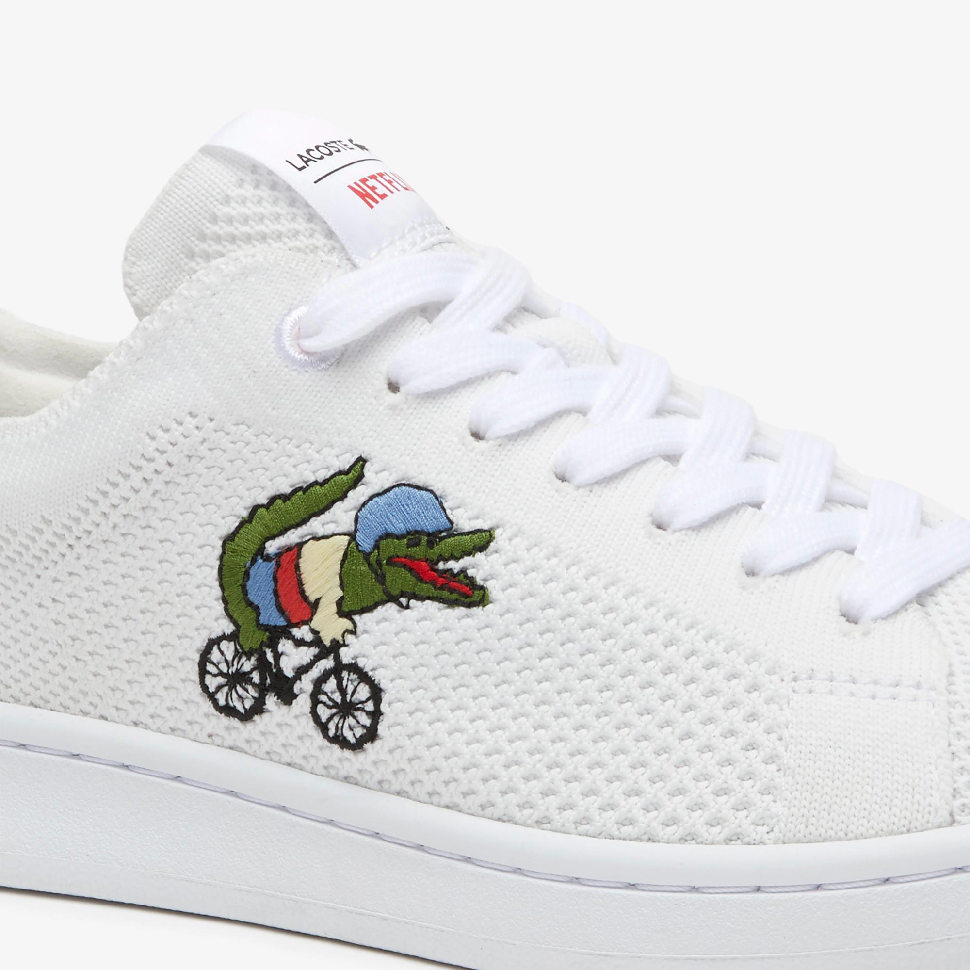 Giày Lacoste X Netflix Sex Education Carnaby Piqué Sneakers Nữ Trắng