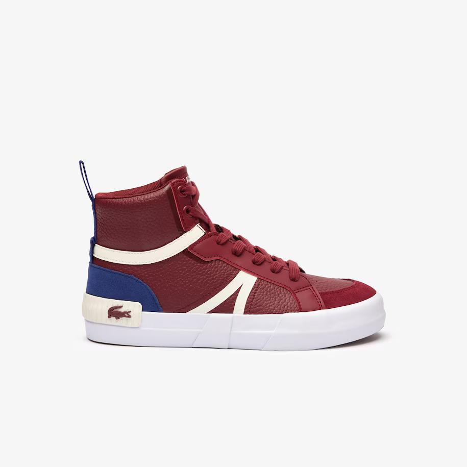 Giày Lacoste L004 Mid Leather Sneakers Nữ Đỏ Trắng