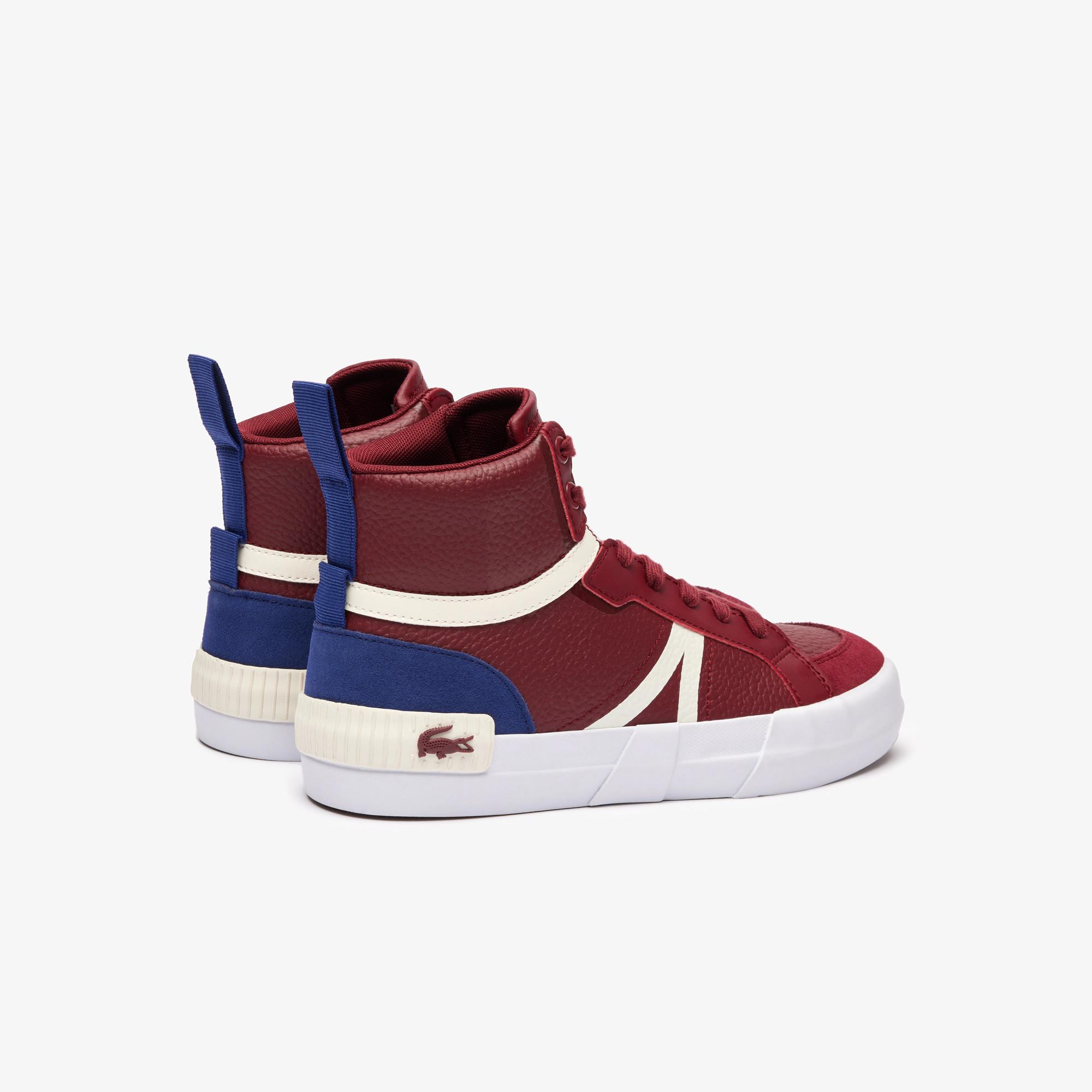 Giày Lacoste L004 Mid Leather Sneakers Nữ Đỏ Trắng