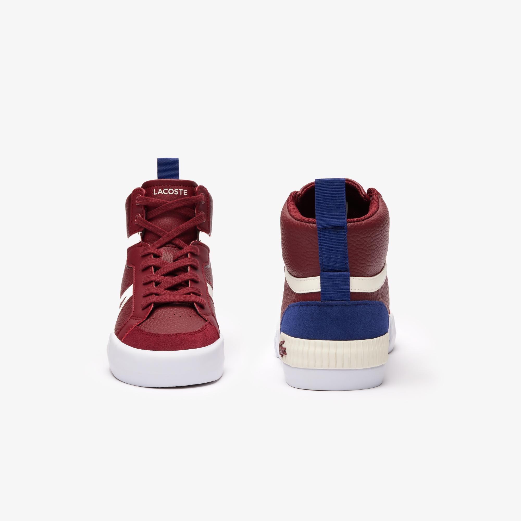 Giày Lacoste L004 Mid Leather Sneakers Nữ Đỏ Trắng