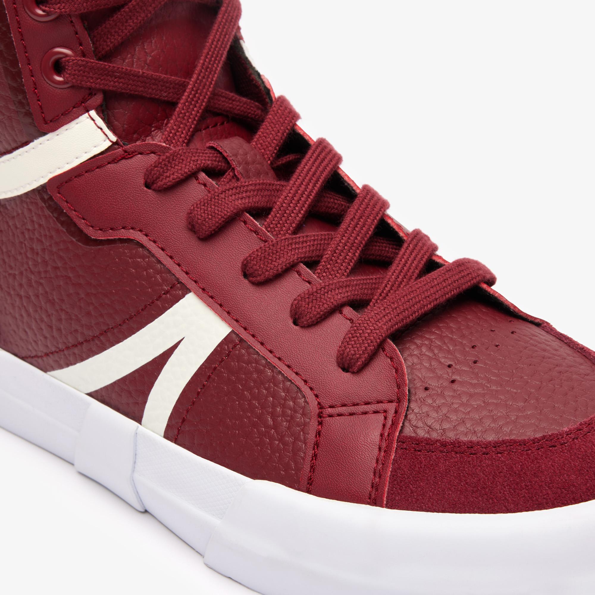 Giày Lacoste L004 Mid Leather Sneakers Nữ Đỏ Trắng