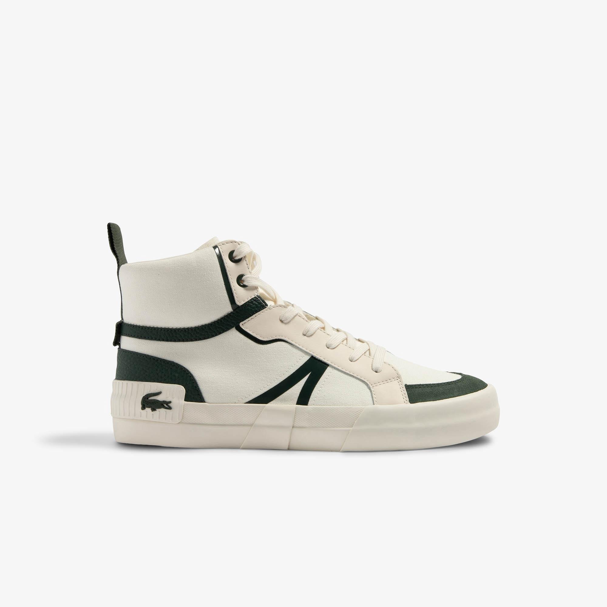 Giày Lacoste L004 Mid Textile Colorblock Sneakers Nam Trắng Xanh