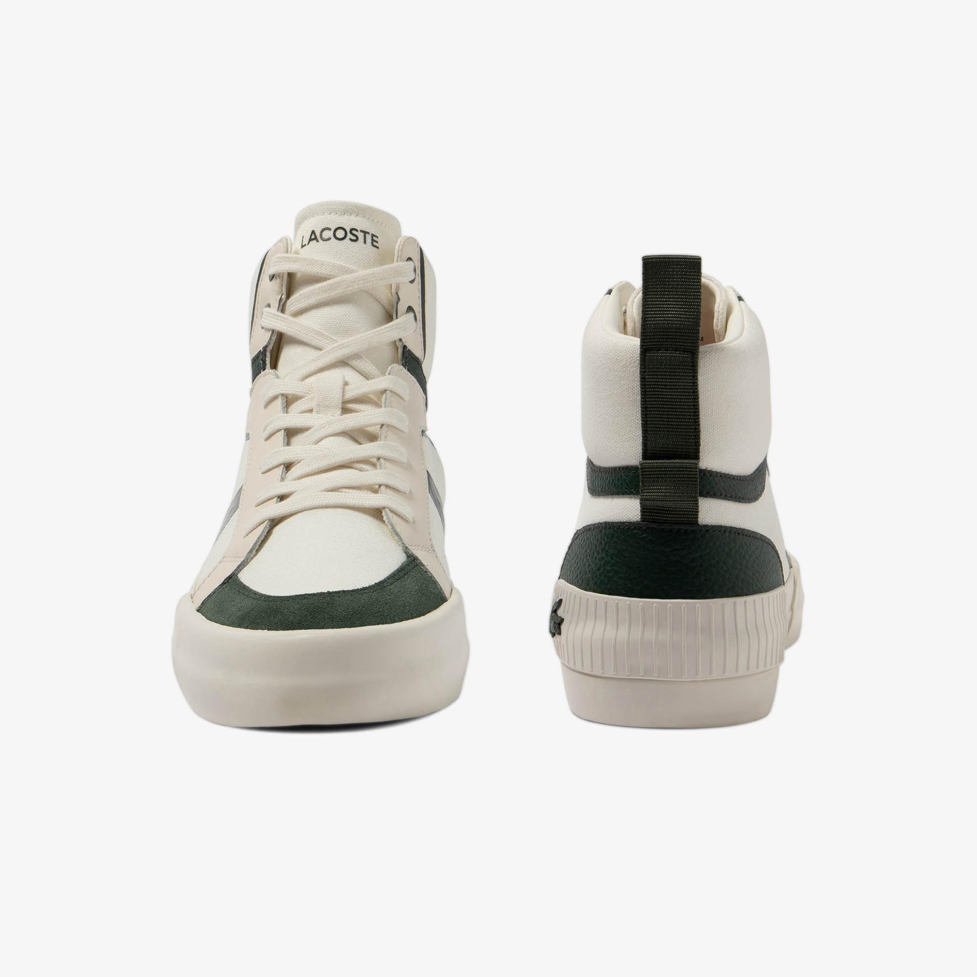 Giày Lacoste L004 Mid Textile Colorblock Sneakers Nam Trắng Xanh