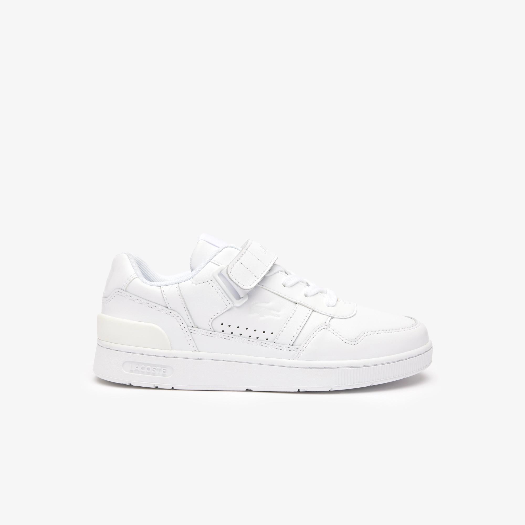 Giày Lacoste T-Clip Velcro Leather Sneakers Nữ Trắng