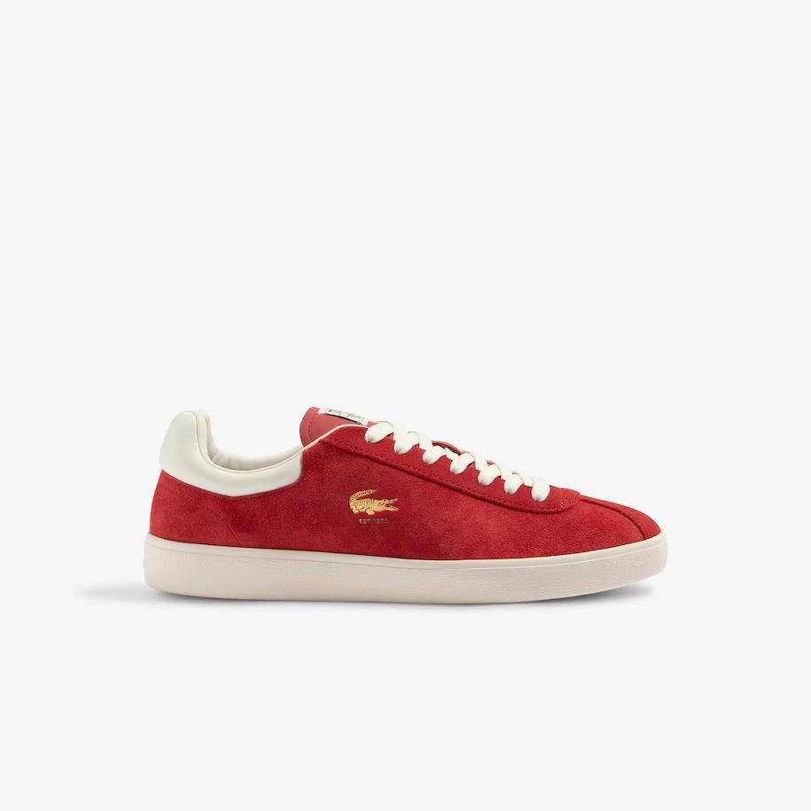 Giày Lacoste Baseshot Premium Suede Sneakers Nam Đỏ