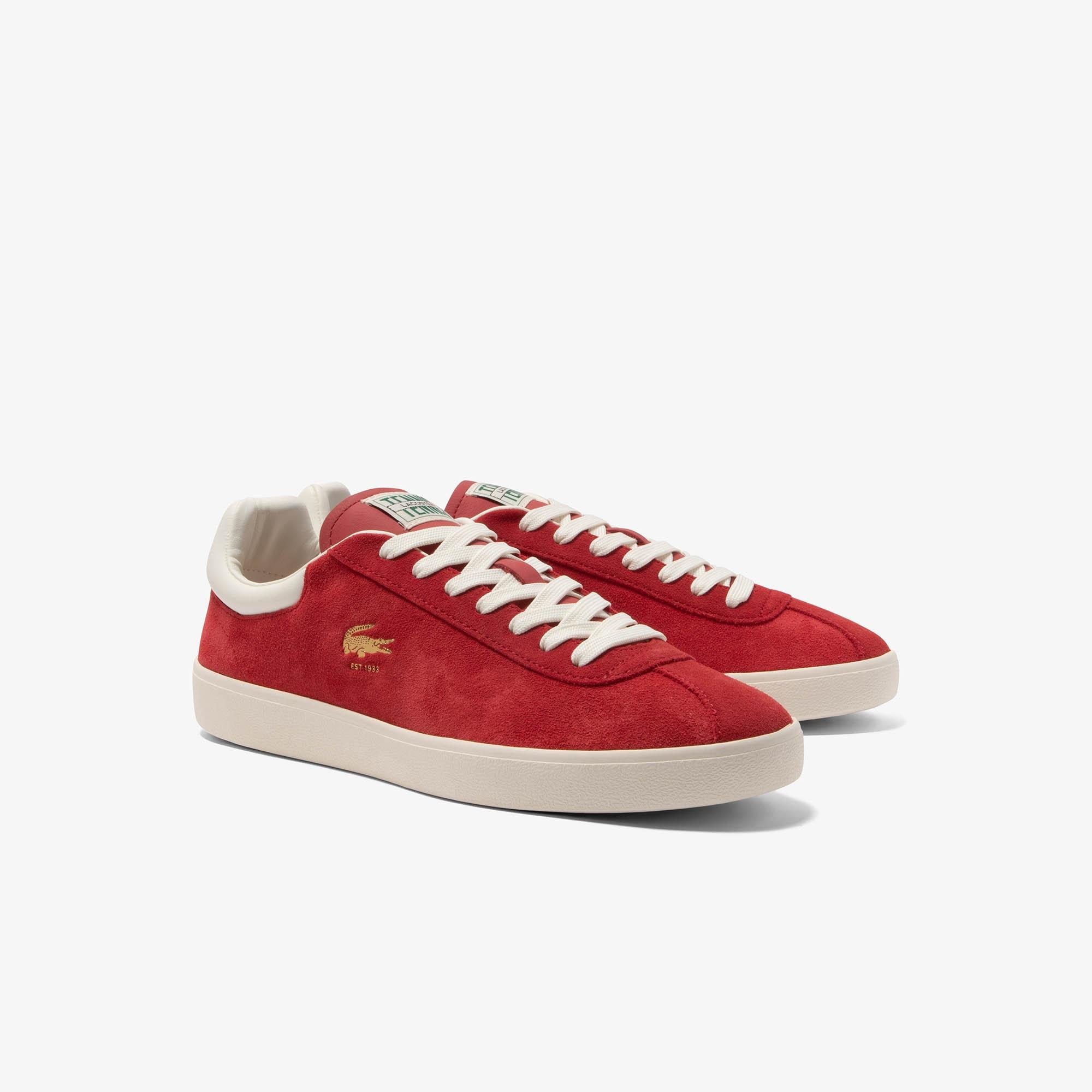 Giày Lacoste Baseshot Premium Suede Sneakers Nam Đỏ