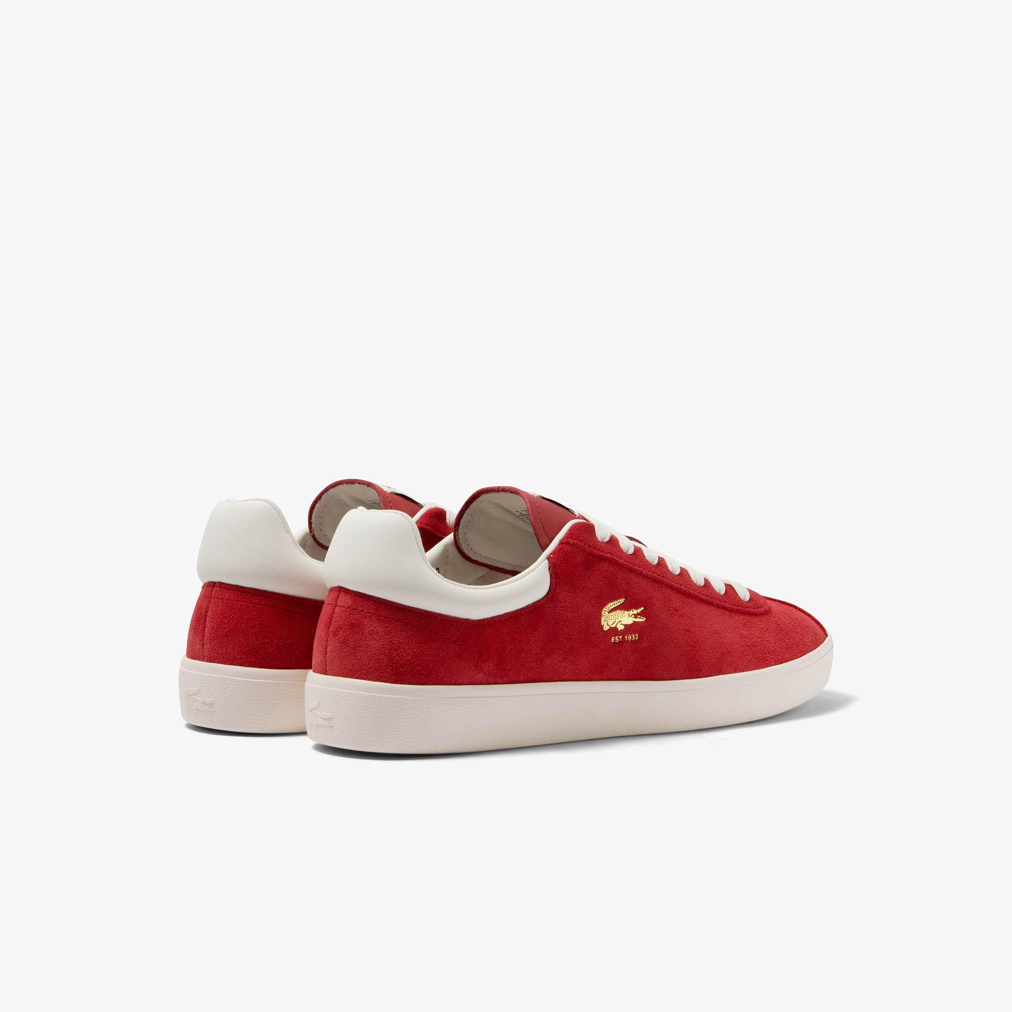 Giày Lacoste Baseshot Premium Suede Sneakers Nam Đỏ