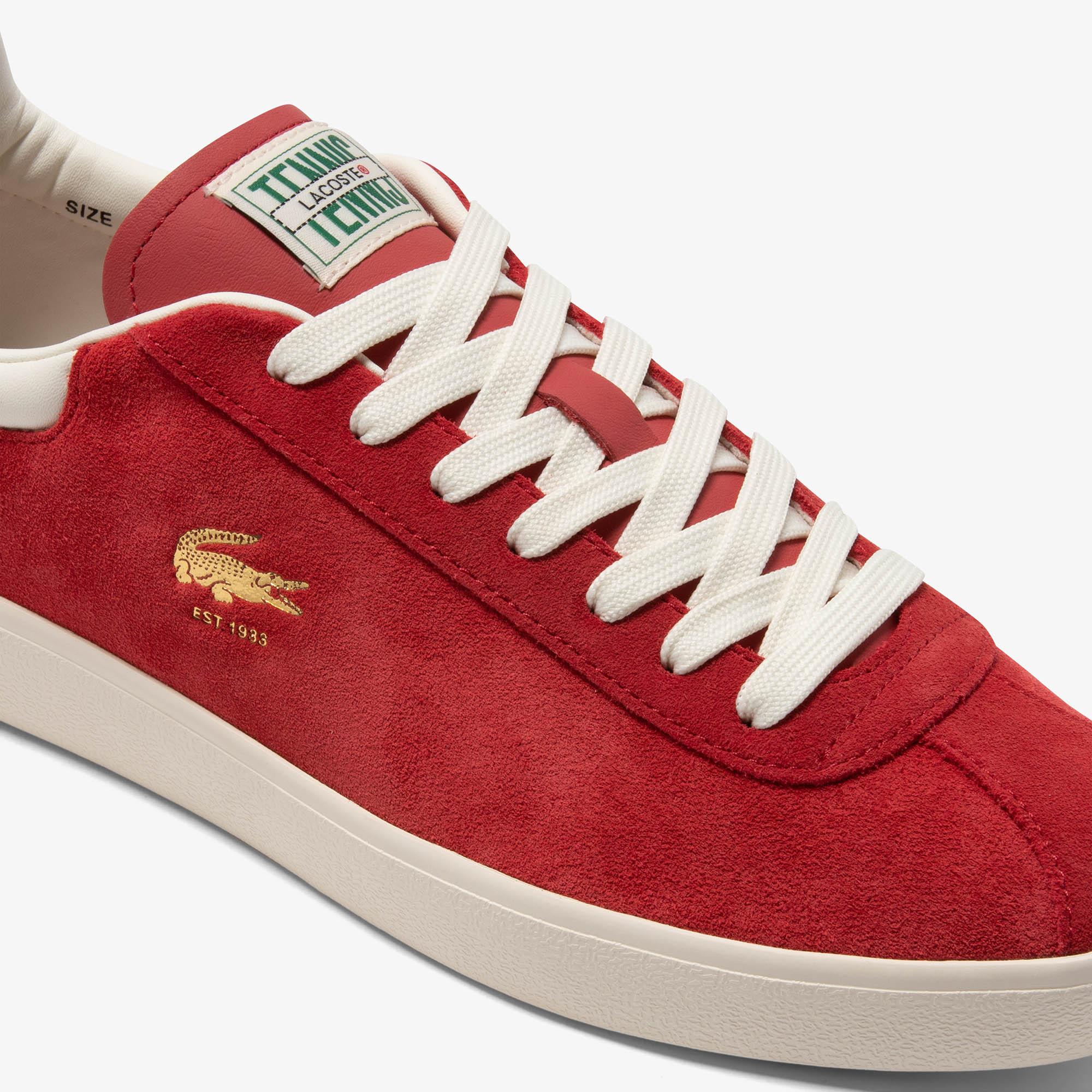 Giày Lacoste Baseshot Premium Suede Sneakers Nam Đỏ