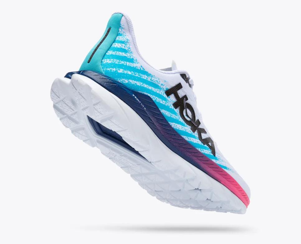 Giày Hoka Mach 5 Nam Trắng Xanh