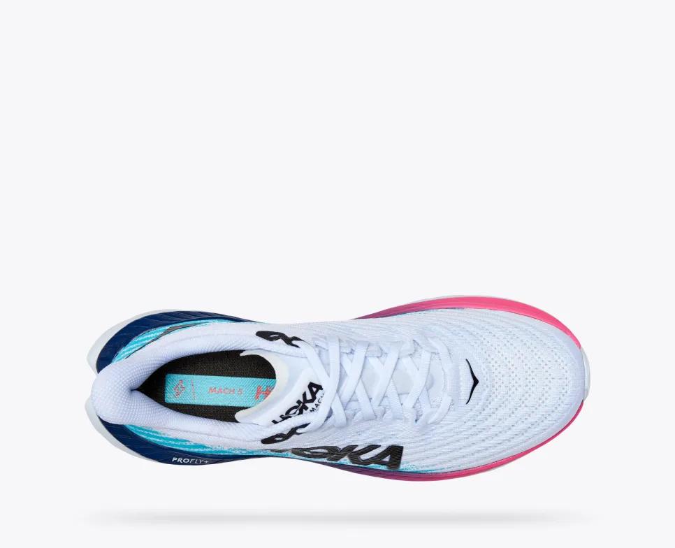 Giày Hoka Mach 5 Nam Trắng Xanh