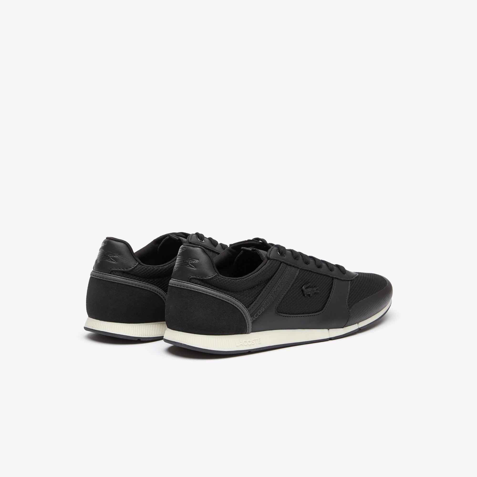 Giày Lacoste Menerva Leather Sneakers Nam Đen