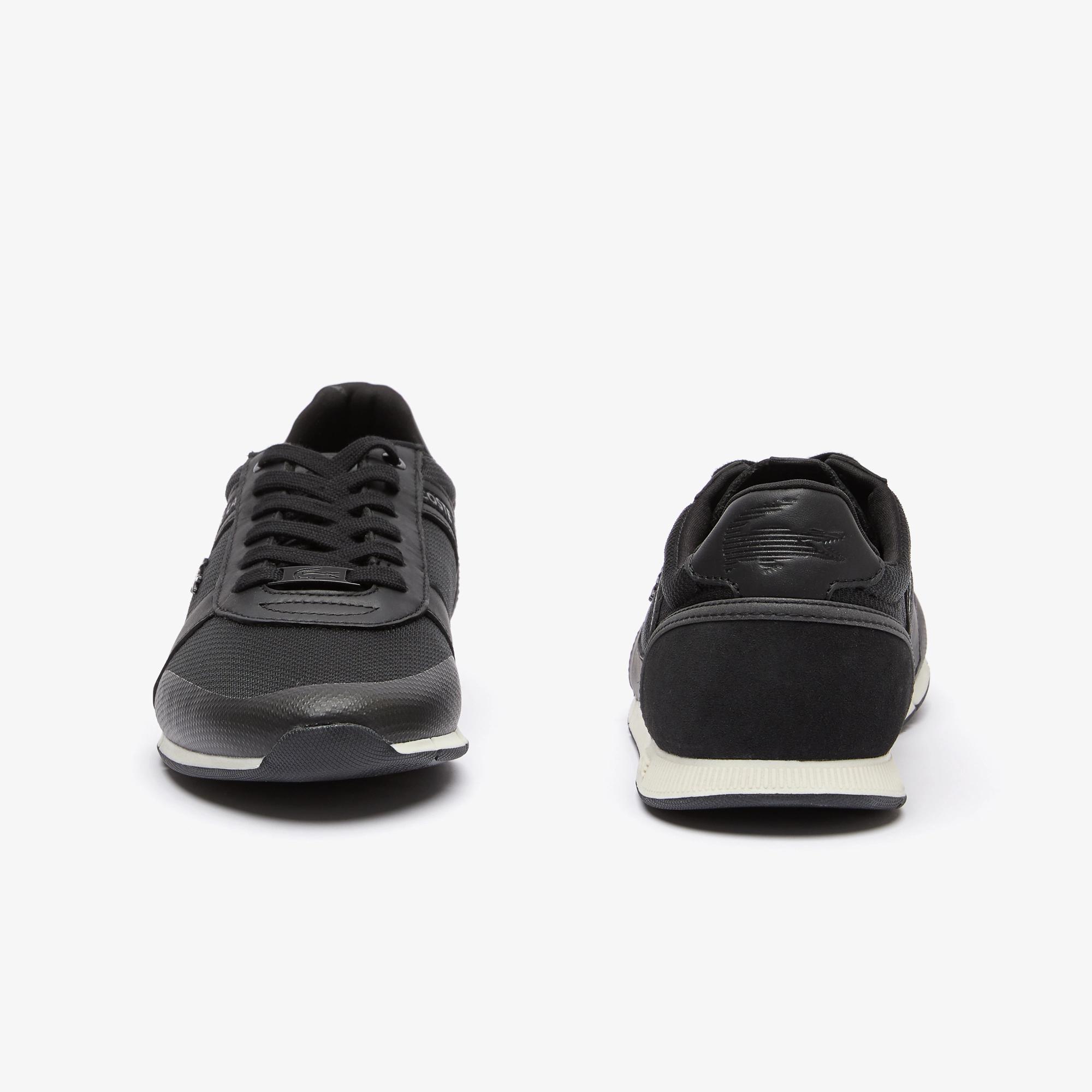 Giày Lacoste Menerva Leather Sneakers Nam Đen