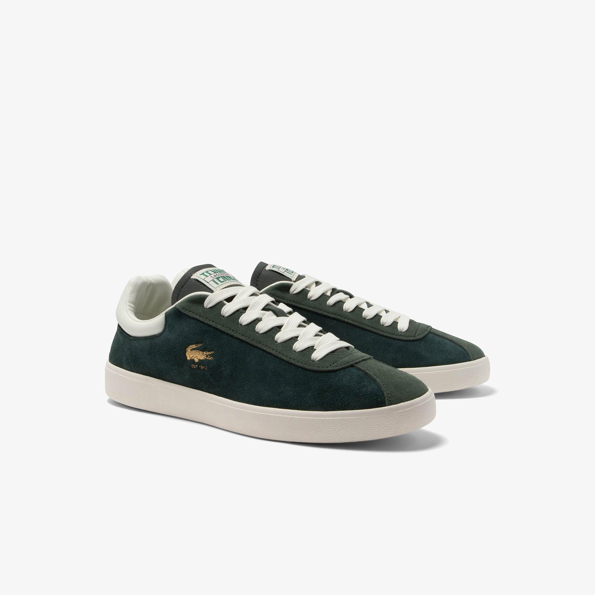 Giày Lacoste Baseshot Premium Suede Sneakers Nam Xanh