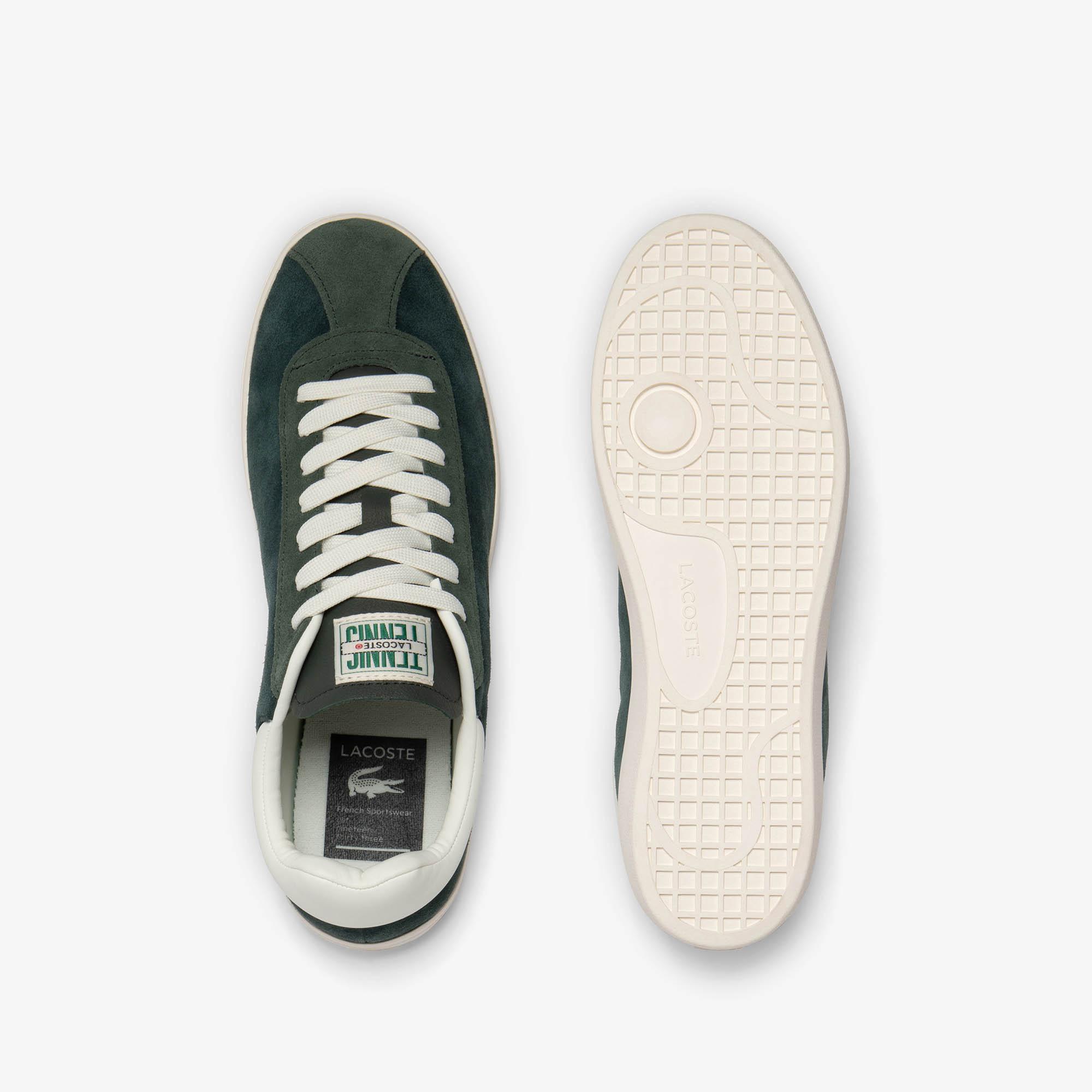 Giày Lacoste Baseshot Premium Suede Sneakers Nam Xanh