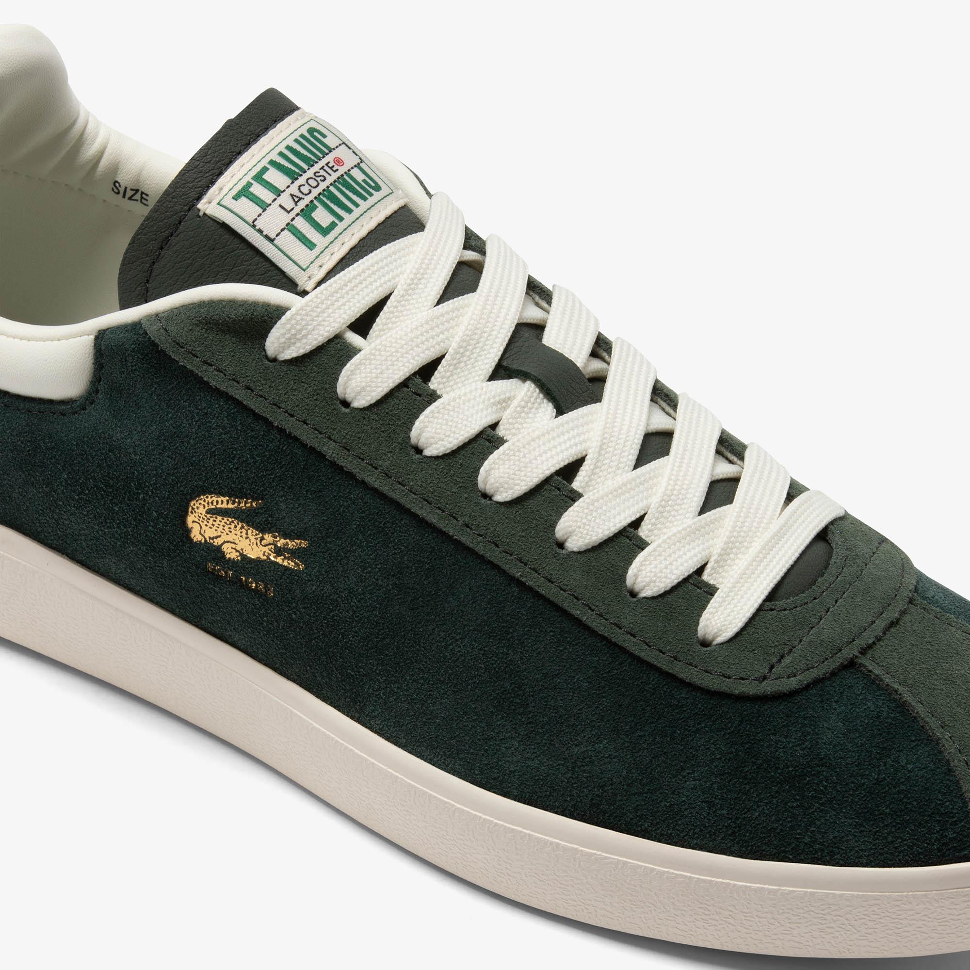 Giày Lacoste Baseshot Premium Suede Sneakers Nam Xanh