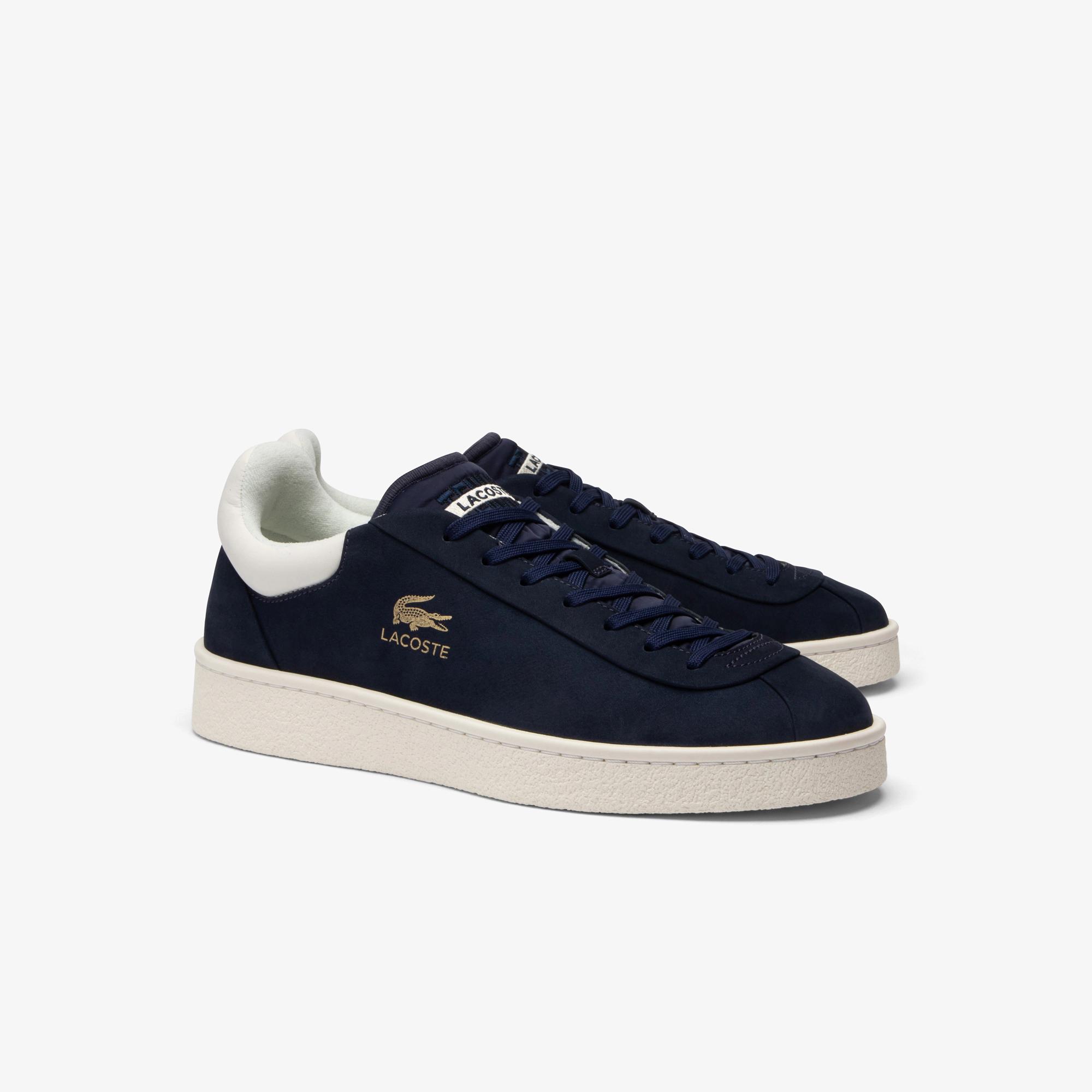 Giày Lacoste Baseshot Premium Leather Sneakers Nam Xanh