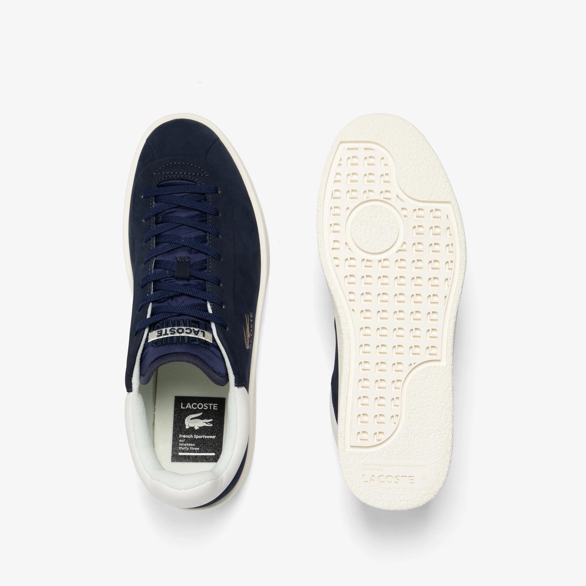 Giày Lacoste Baseshot Premium Leather Sneakers Nam Xanh