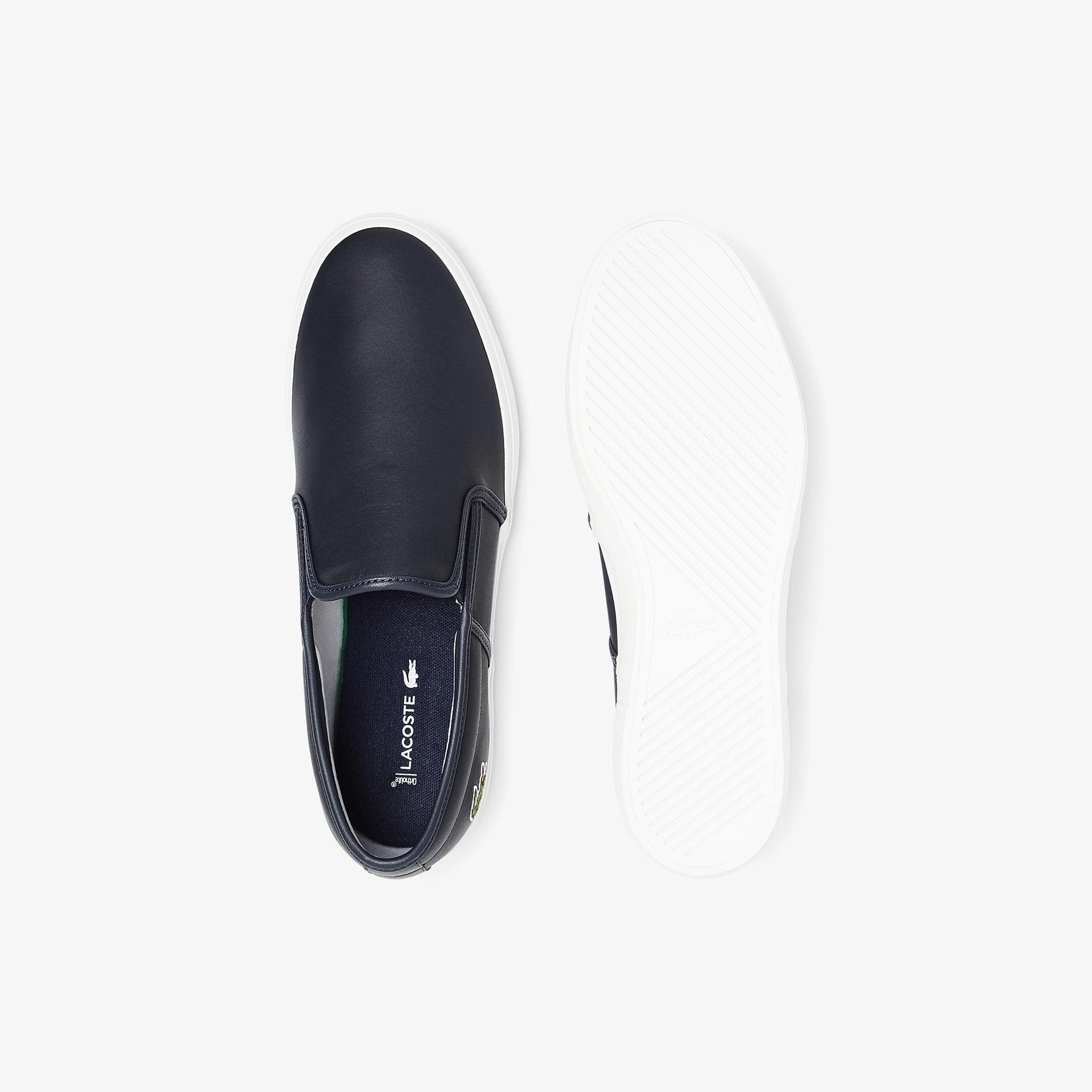 Giày Lacoste Tatalya Leather Slip-On Nam Đen